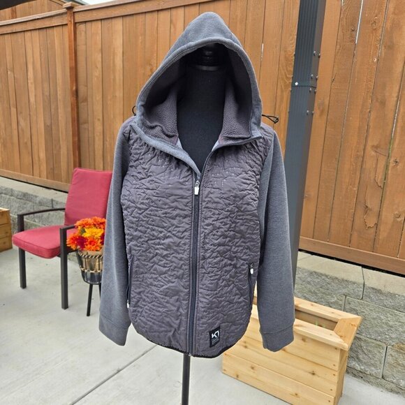 Kari Traa Jackets & Blazers - Kari Traa Emma Hybrid Jacket - Size L - Gray Hoodie